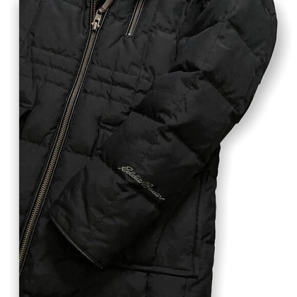 Eddie Bauer Down Fill Faux Fur Winter Puffer Parka Coat - Womens XS - Picture 3 of 5